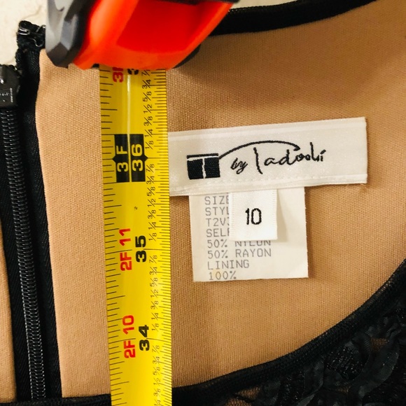 Holiday Dress! Tadashi Black Lace Dress - Picture 6 of 6